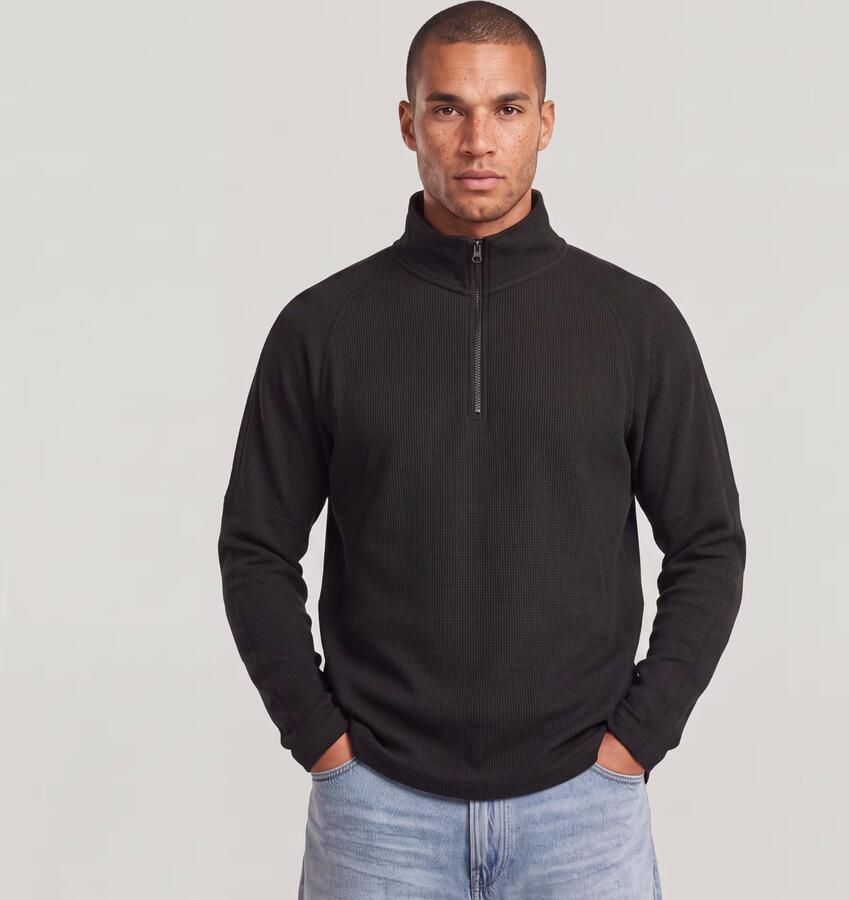 G-Star RAW Tweeter Half Zip T-Shirt Zwart Heren - Foto 3