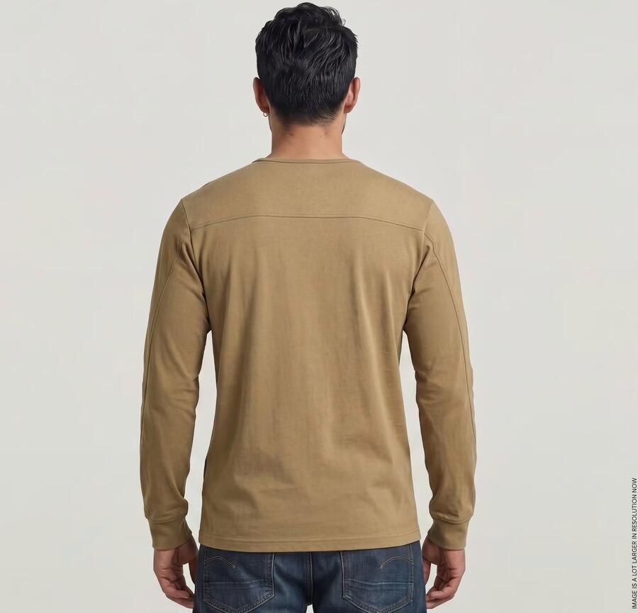 G-Star RAW Tweeter Longsleeve T-Shirt Beige Heren - Foto 4