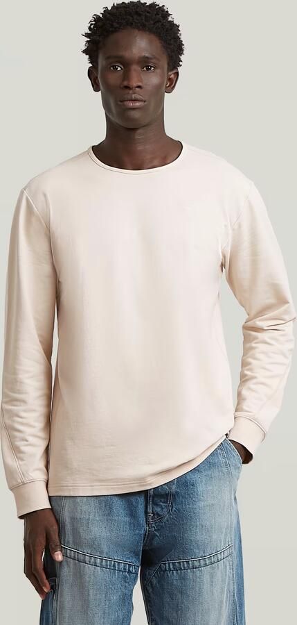 G-Star RAW Tweeter Longsleeve T-shirt Wit Heren
