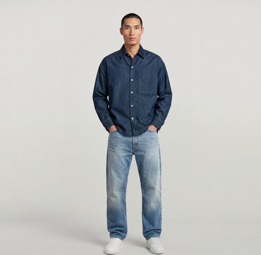 G-Star RAW Type 49 Relaxed Straight Jeans Midden blauw Heren - Foto 5