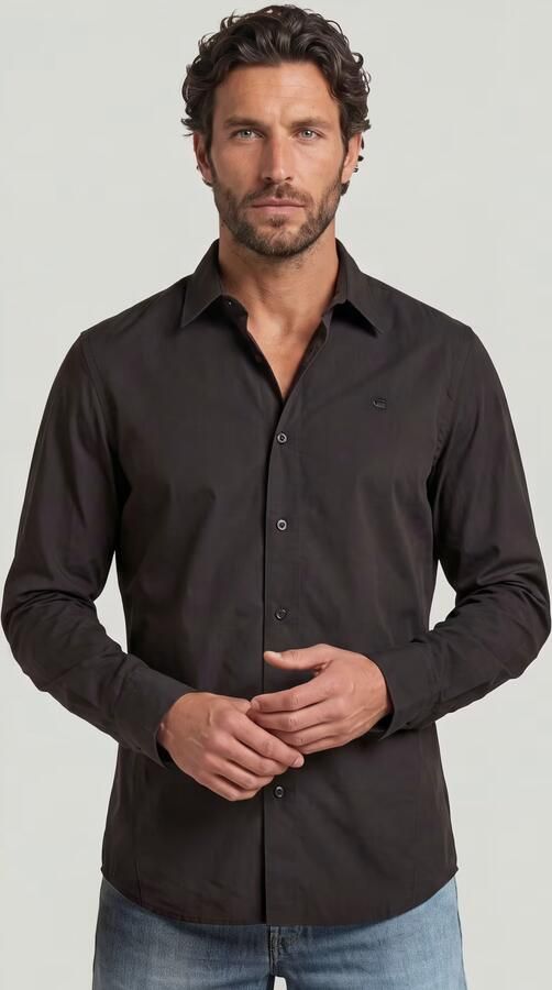 G-Star RAW Uniform Slim Shirt Zwart Heren - Foto 4