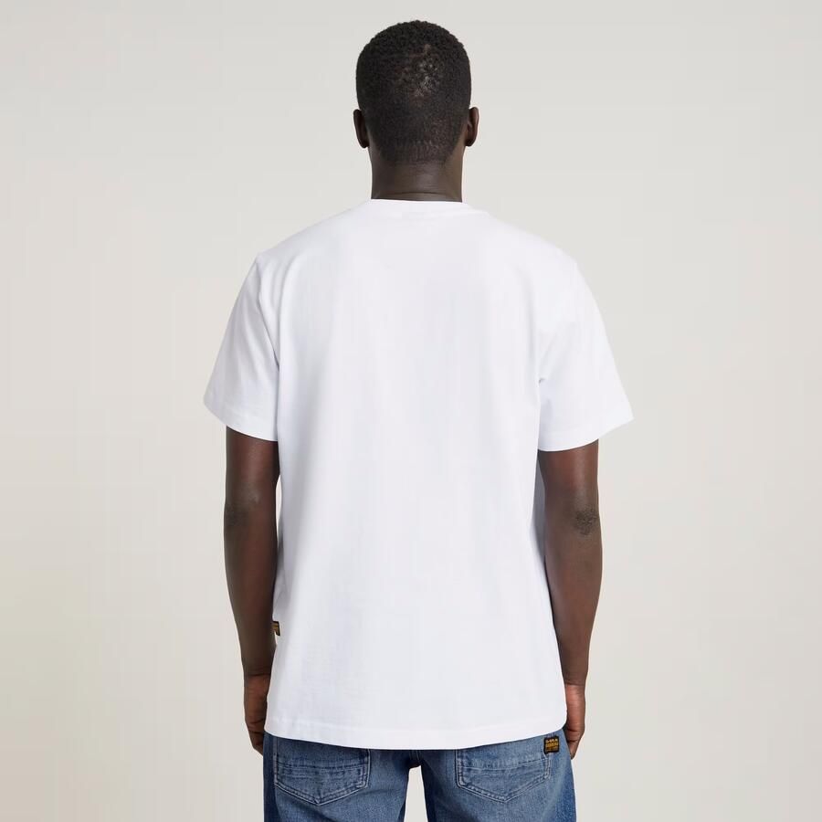 G-Star RAW Unisex Jeans Cartoon Loose T-Shirt Wit Heren - Foto 2