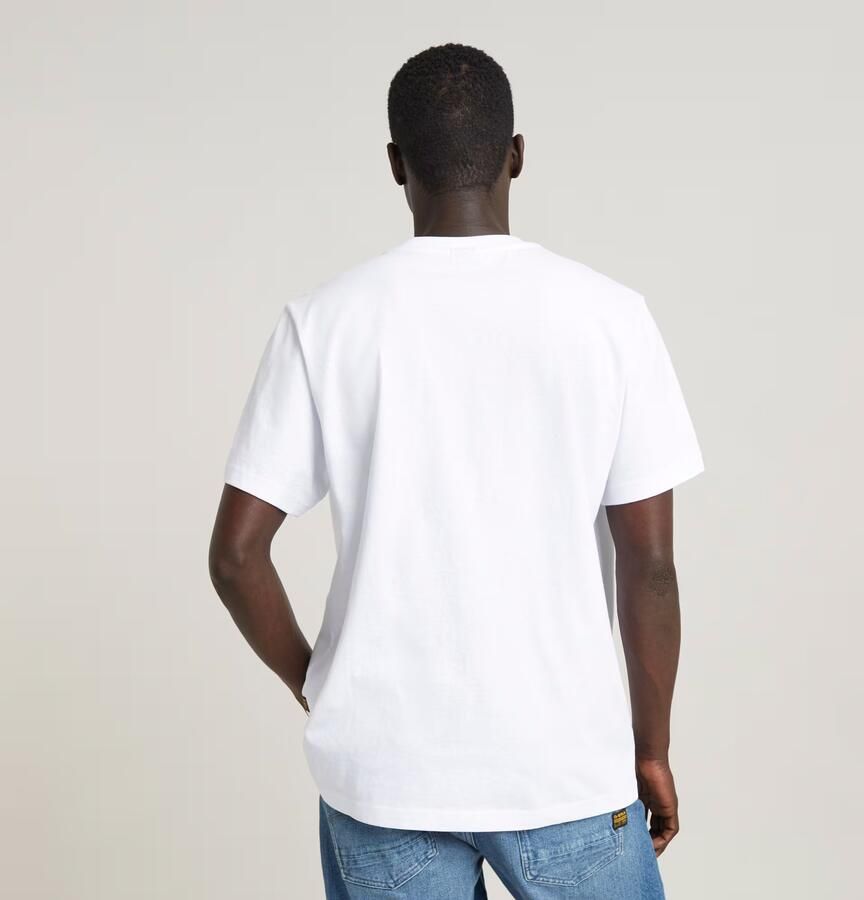 G-Star RAW Unisex Rhino Cartoon Loose T-Shirt Wit Heren - Foto 6
