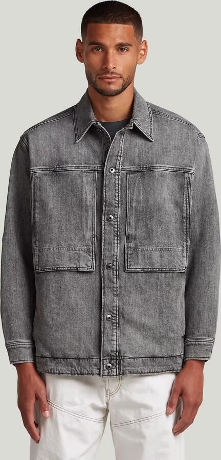 G-Star RAW Unisex US Navy Shanorak Grijs Heren