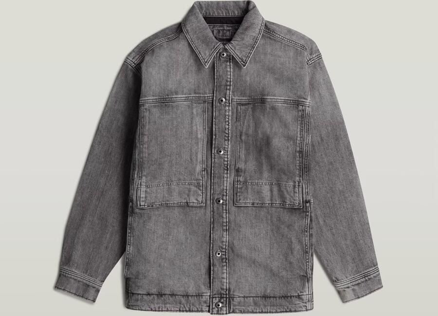 G-Star RAW Unisex US Navy Shanorak Grijs Heren - Foto 4