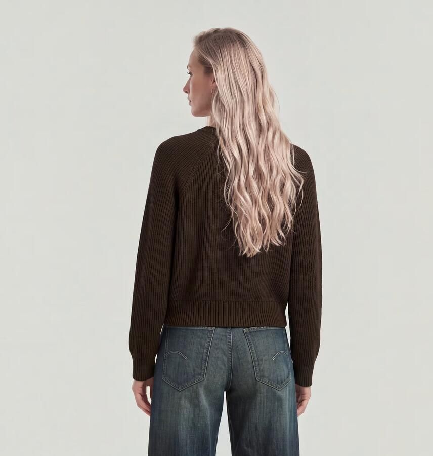 G-Star RAW Unit Crew Gebreide Trui Bruin Dames - Foto 5