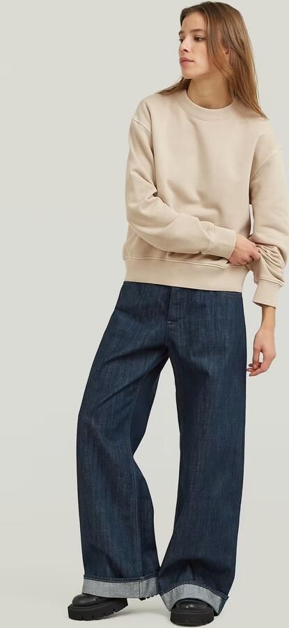 G-Star RAW Unit Relaxed Sweater Beige Dames - Foto 5