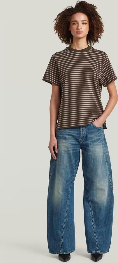 G-Star RAW Unit Stripe T-Shirt Meerkleurig Dames