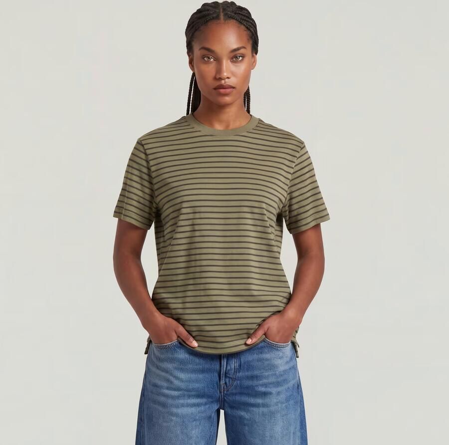 G-Star RAW Unit Stripe T-Shirt Meerkleurig Dames - Foto 3