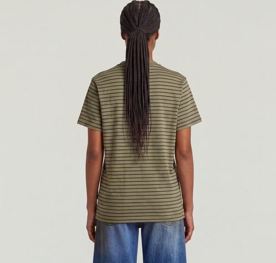 G-Star RAW Unit Stripe T-Shirt Meerkleurig Dames - Foto 4