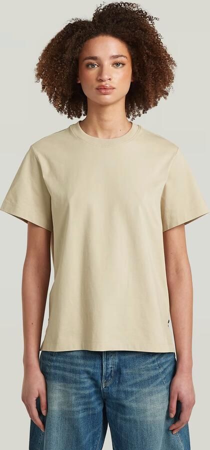 G-Star RAW Unit T-Shirt Beige Dames