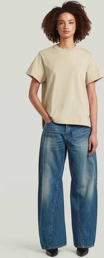 G-Star RAW Unit T-Shirt Beige Dames - Foto 7