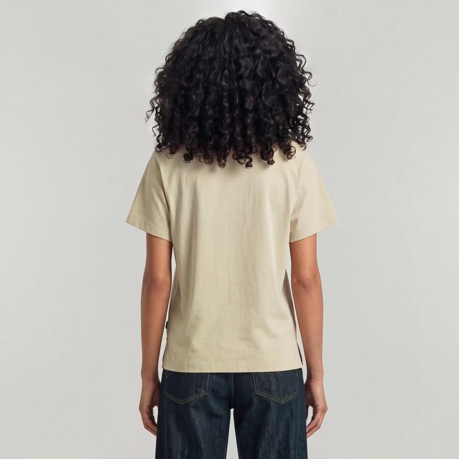 G-Star RAW Unit T-Shirt Beige Dames - Foto 3