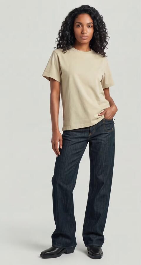 G-Star RAW Unit T-Shirt Beige Dames - Foto 6
