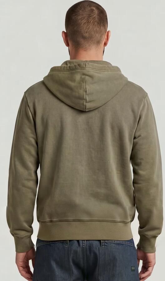 G-STAR RAW Heren Truien & Vesten Unit Washed Full Zip Hdd Sw L\s Taupe - Foto 10