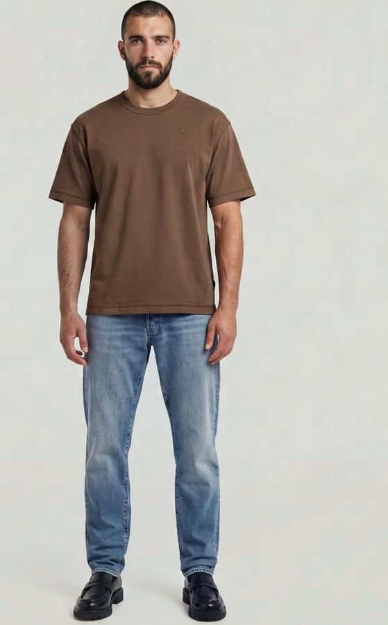 G-Star RAW Unit Washed Relaxed T-Shirt Bruin Heren - Foto 5