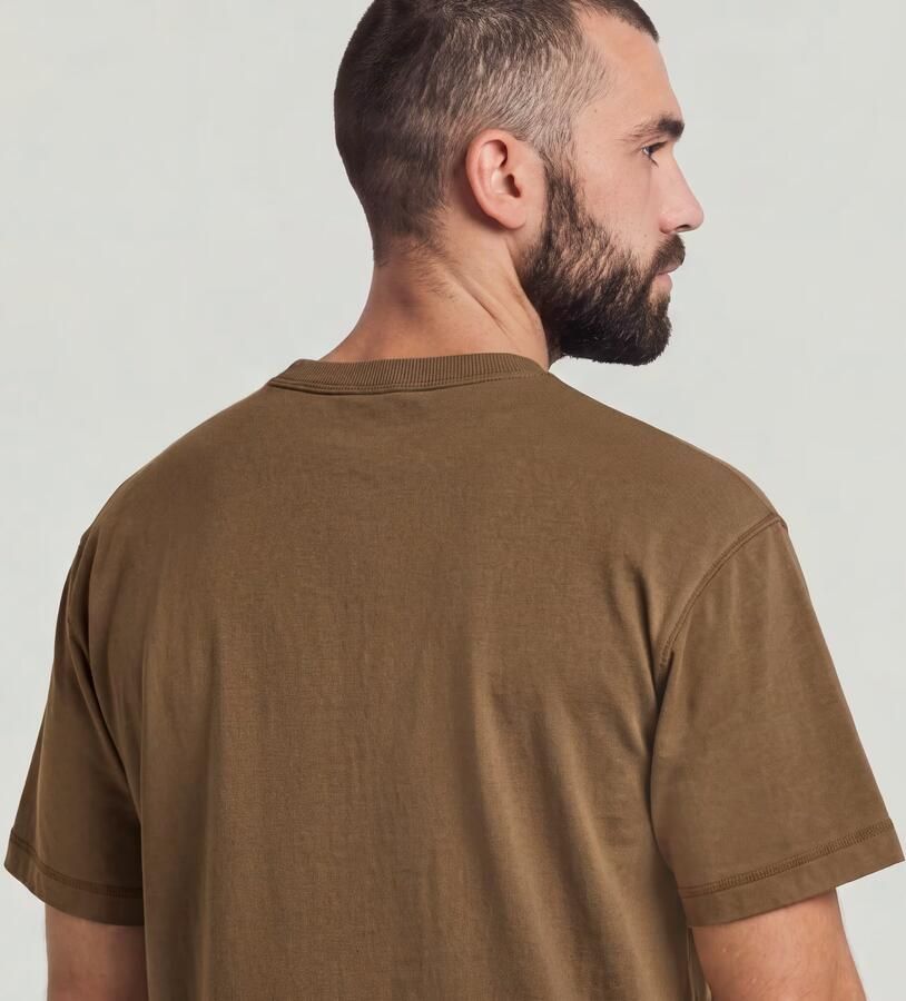 G-Star RAW Unit Washed Relaxed T-Shirt Bruin Heren - Foto 3