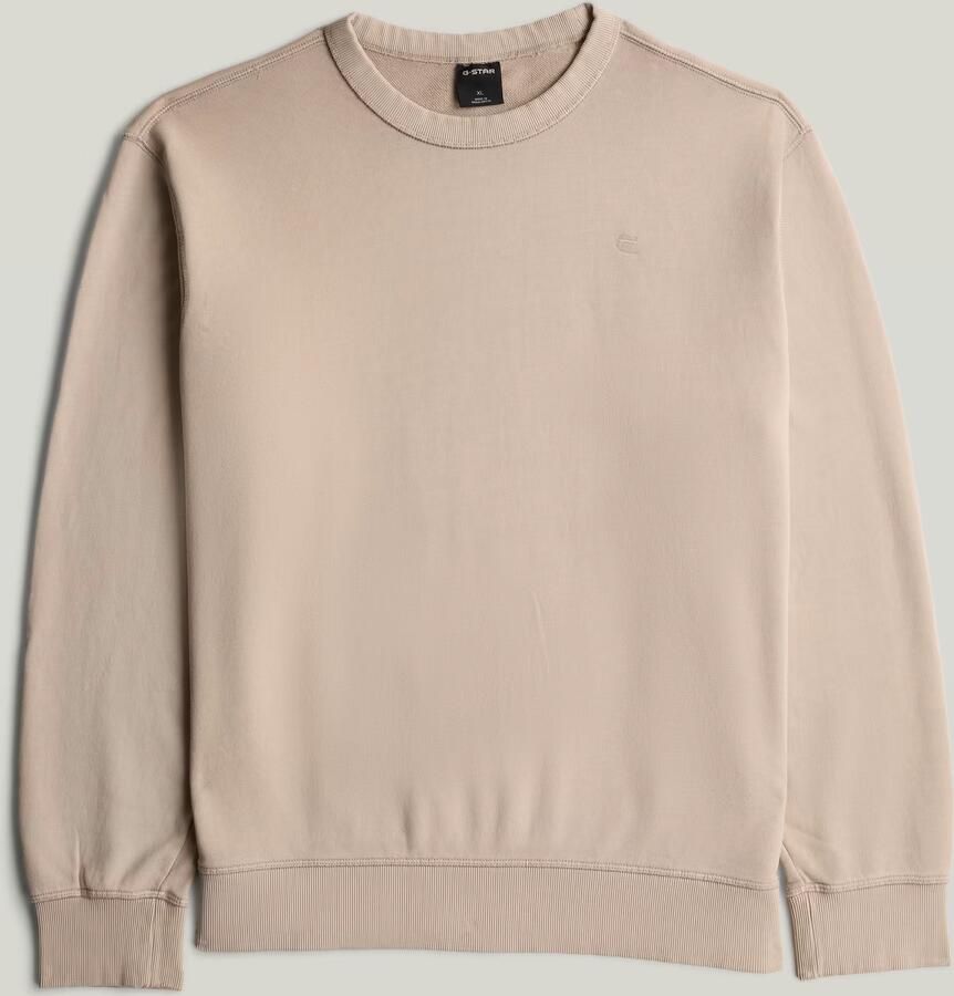 G-Star RAW Unit Washed Sweater Beige Heren