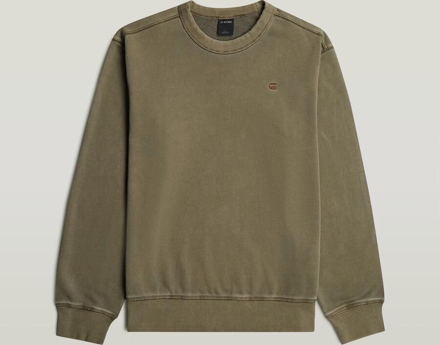 G-Star RAW Unit Washed Sweater Bruin Heren