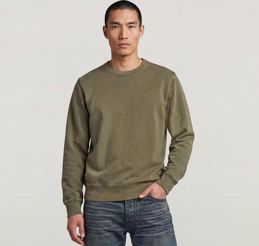 G-Star RAW Unit Washed Sweater Bruin Heren - Foto 5