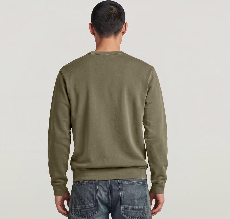 G-Star RAW Unit Washed Sweater Bruin Heren - Foto 4