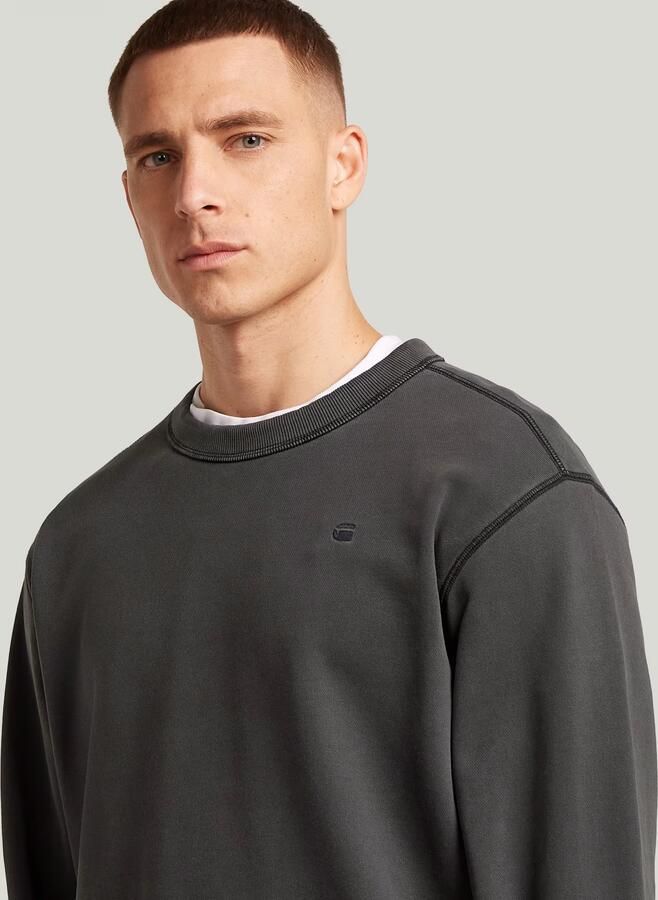 G-Star RAW Unit Washed Sweater Zwart Heren - Foto 3