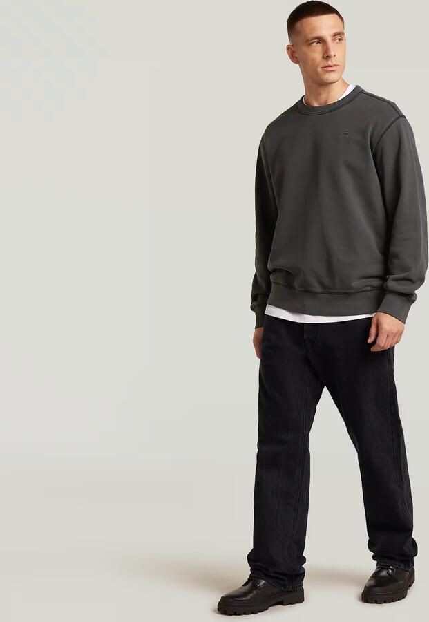 G-Star RAW Unit Washed Sweater Zwart Heren - Foto 4