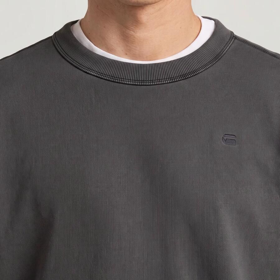 G-Star RAW Unit Washed Sweater Zwart Heren - Foto 3