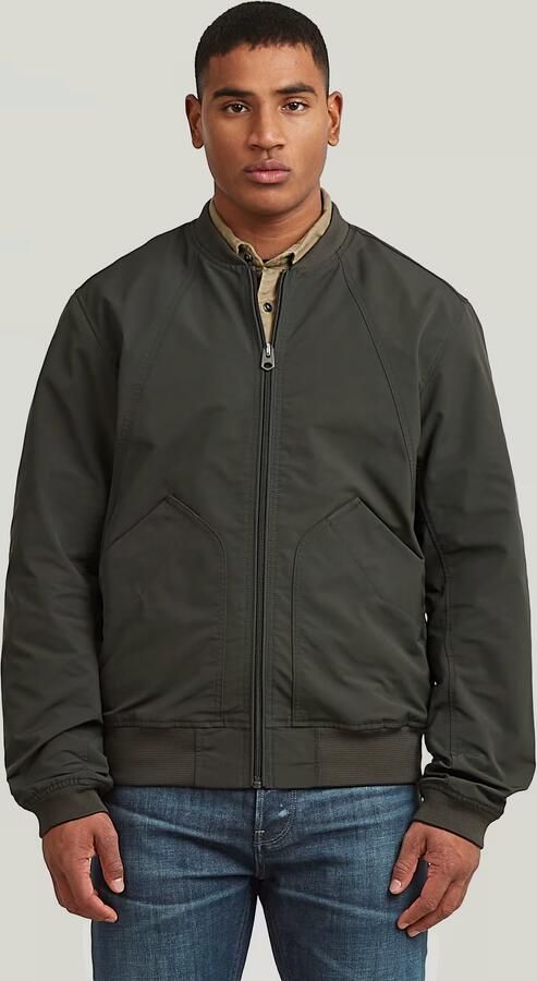 G-STAR RAW Heren Jassen Unpadded Bomber Jkt Donkergroen - Foto 5