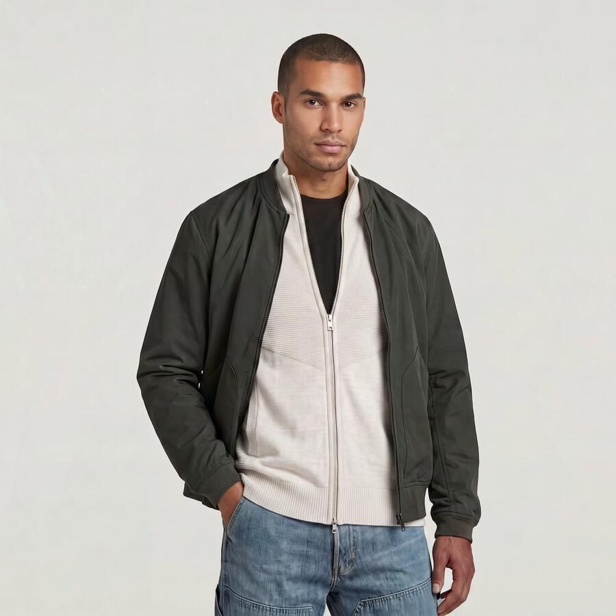 G-STAR RAW Heren Jassen Unpadded Bomber Jkt Donkergroen - Foto 7