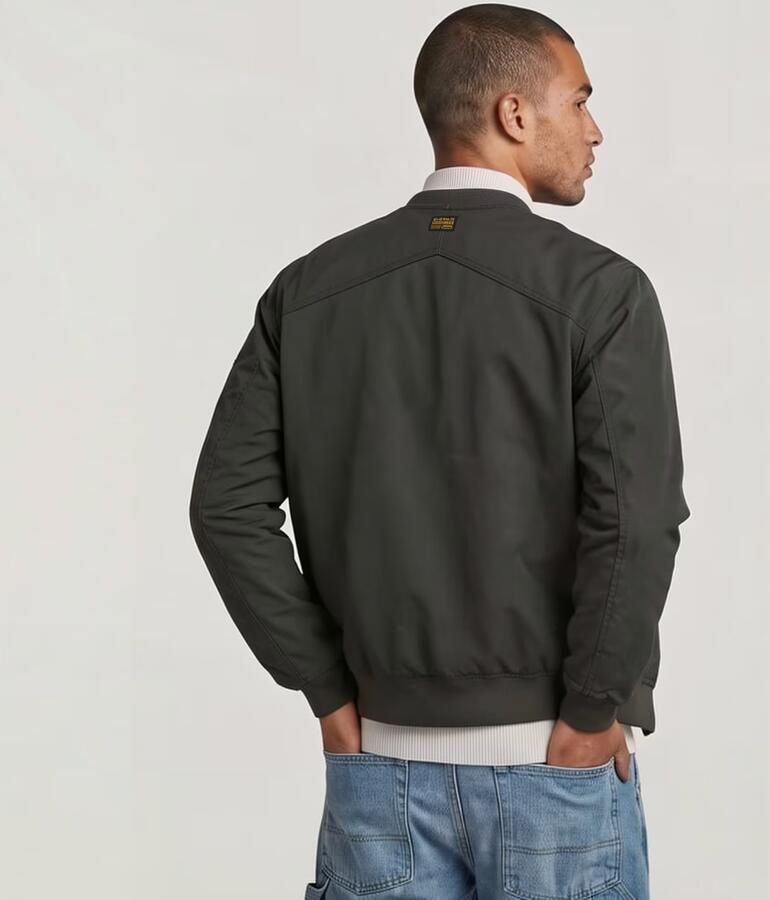 G-STAR RAW Heren Jassen Unpadded Bomber Jkt Donkergroen - Foto 10