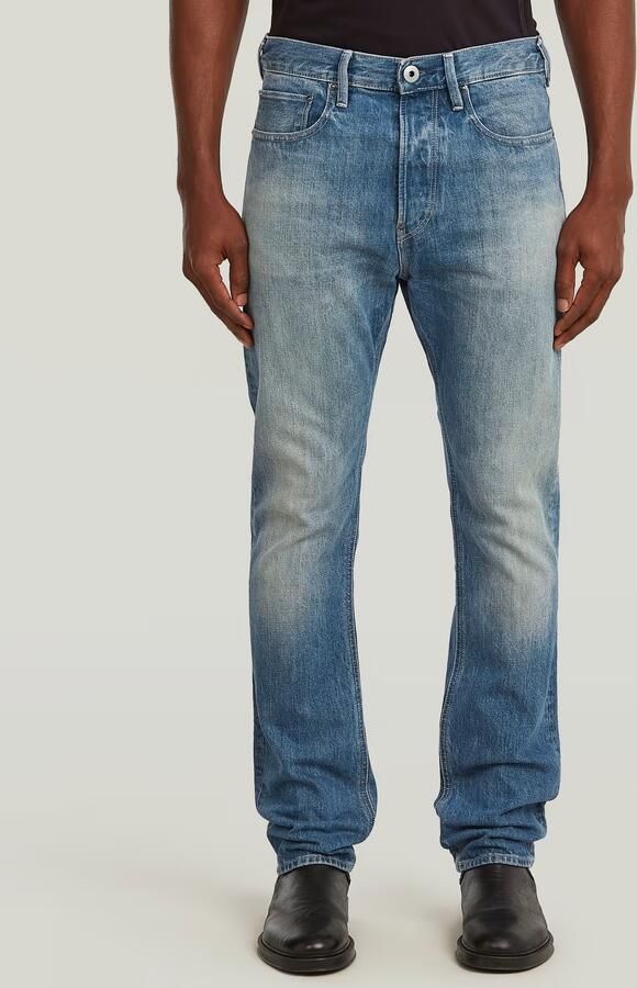 G-Star RAW US First Cinch Tapered Jeans Midden blauw Heren