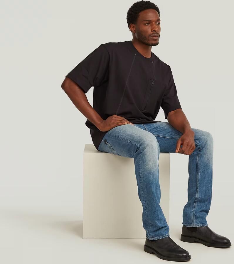 G-Star RAW US First Cinch Tapered Jeans Midden blauw Heren - Foto 4