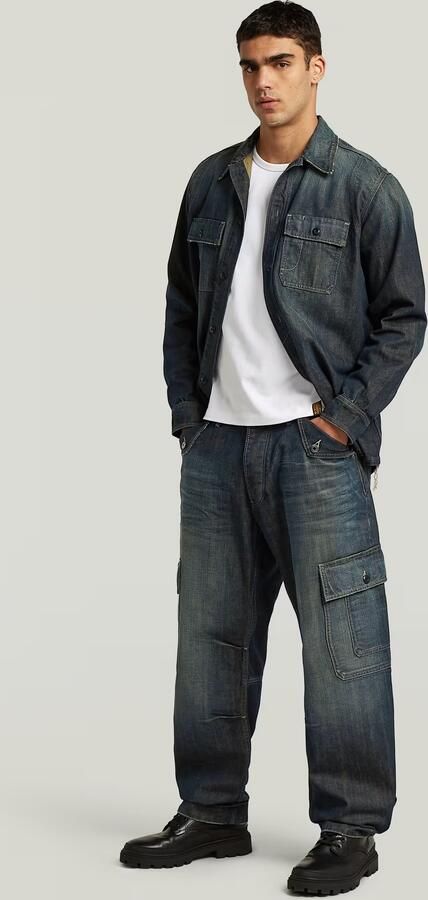 G-Star RAW Utility Loose Cargobroek Midden blauw Heren - Foto 7