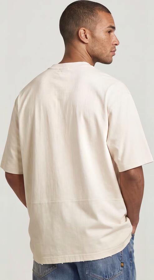 G-Star RAW Utility Fabric Mix T-Shirt Wit Heren - Foto 5