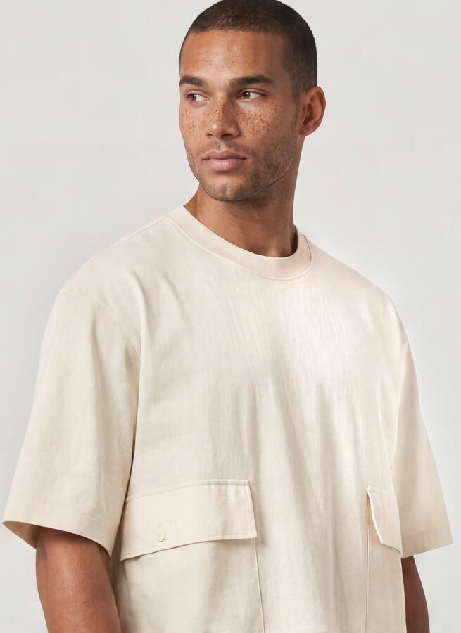 G-Star RAW Utility Fabric Mix T-Shirt Wit Heren - Foto 3