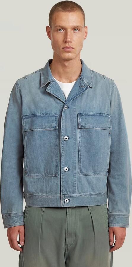 G-Star RAW Utility Flap Pocket 3.0 Jack Lichtblauw Heren
