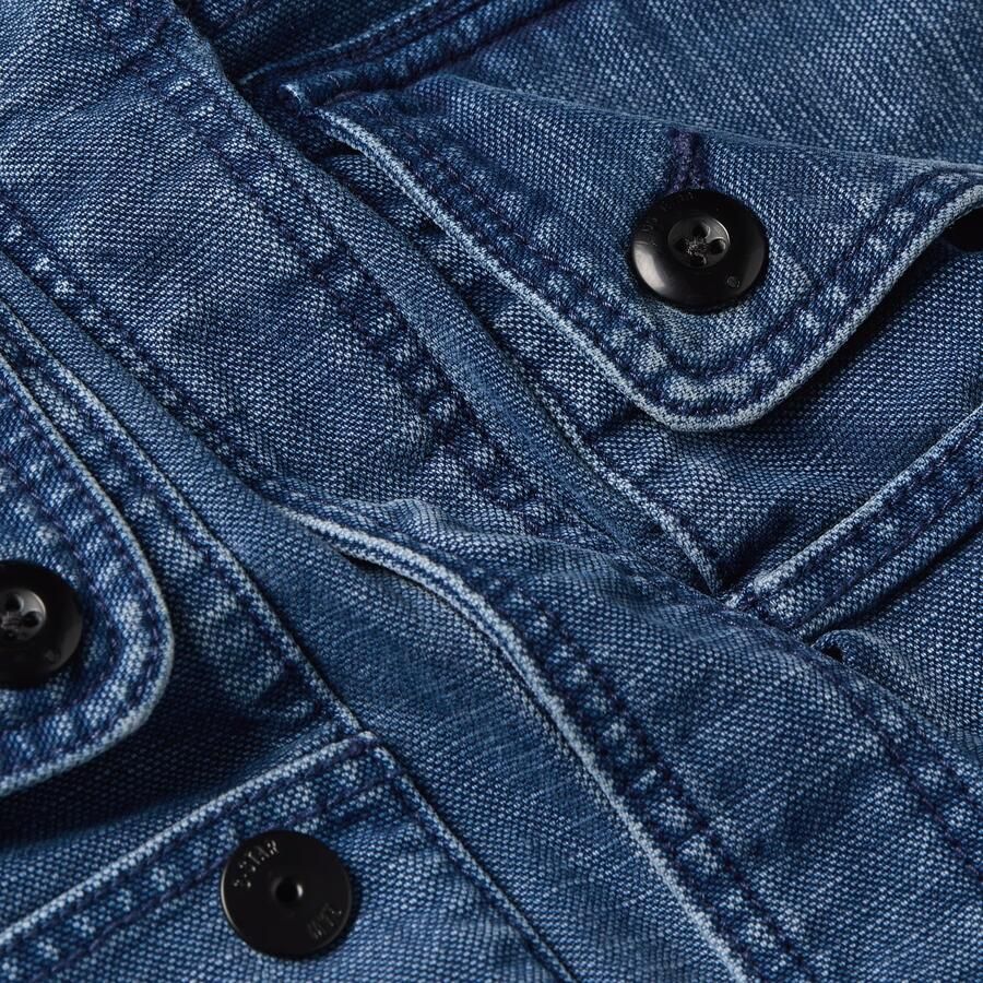 G-Star RAW Utility Overshirt Midden blauw Heren - Foto 5