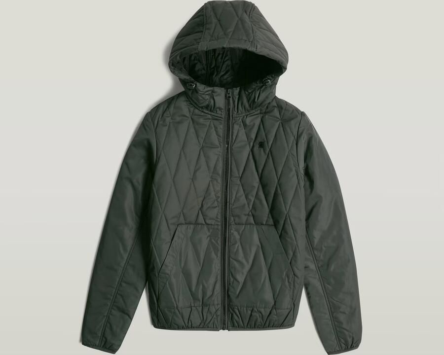 G-Star RAW Utility Quilt Overshirt Met Capuchon Grijs Dames - Foto 7