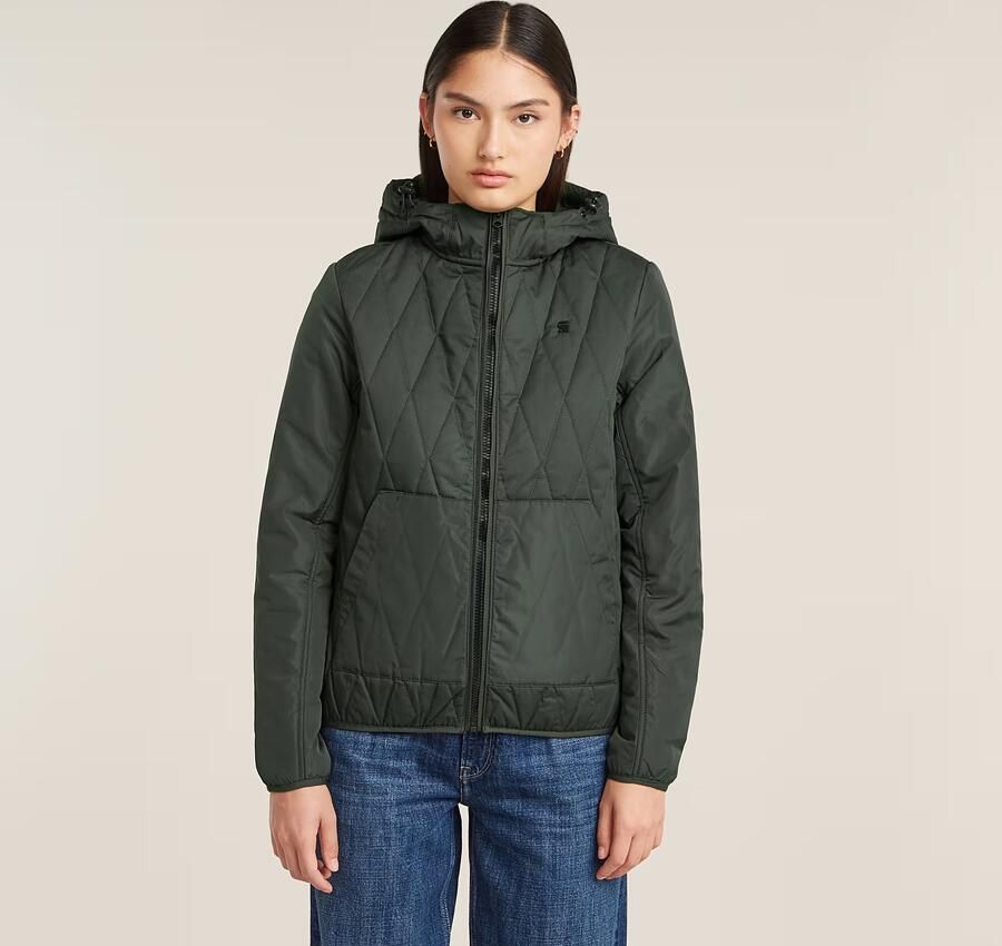 G-Star RAW Utility Quilt Overshirt Met Capuchon Grijs Dames - Foto 6