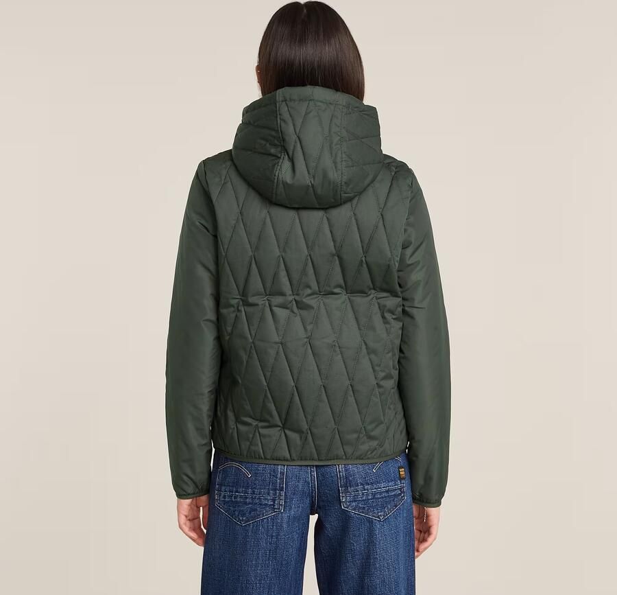 G-Star RAW Utility Quilt Overshirt Met Capuchon Grijs Dames - Foto 5