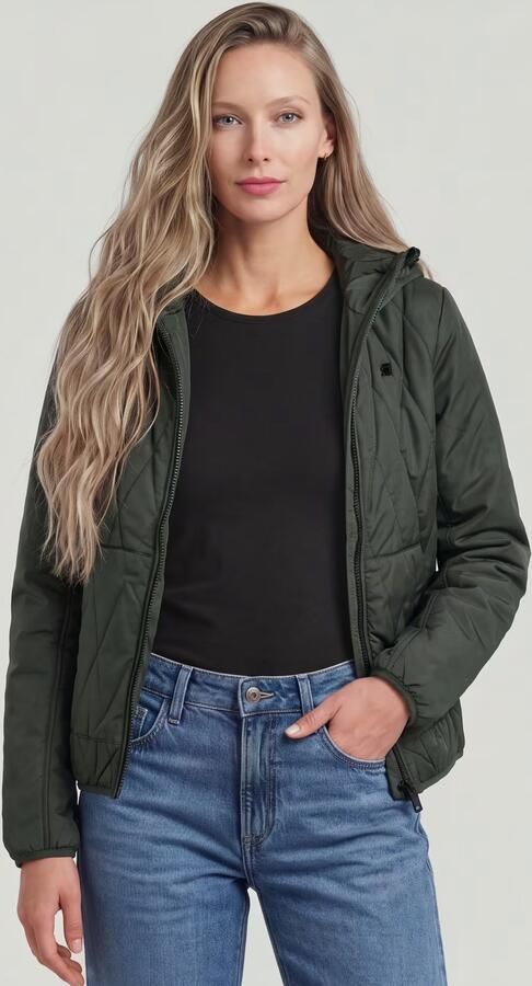 G-Star RAW Utility Quilt Overshirt Met Capuchon Grijs Dames - Foto 6