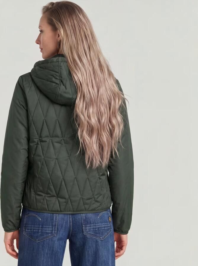 G-Star RAW Utility Quilt Overshirt Met Capuchon Grijs Dames - Foto 5