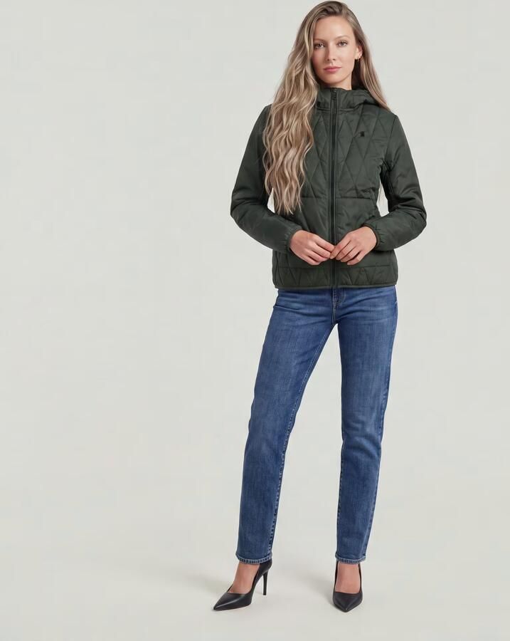 G-Star RAW Utility Quilt Overshirt Met Capuchon Grijs Dames - Foto 4