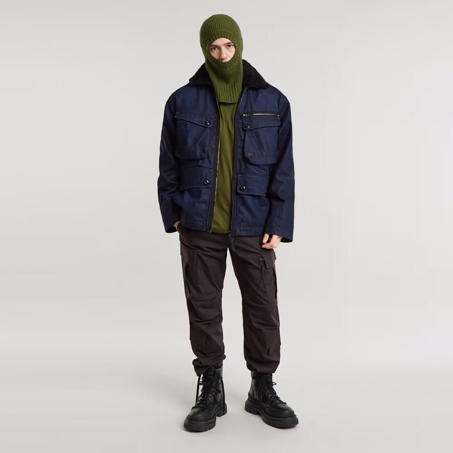 G-Star Raw Sherpa jacket in denimlook model 'Utility' - Foto 3