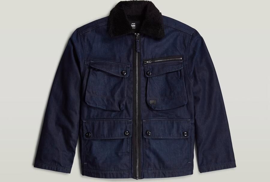 G-Star Raw Sherpa jacket in denimlook model 'Utility' - Foto 7
