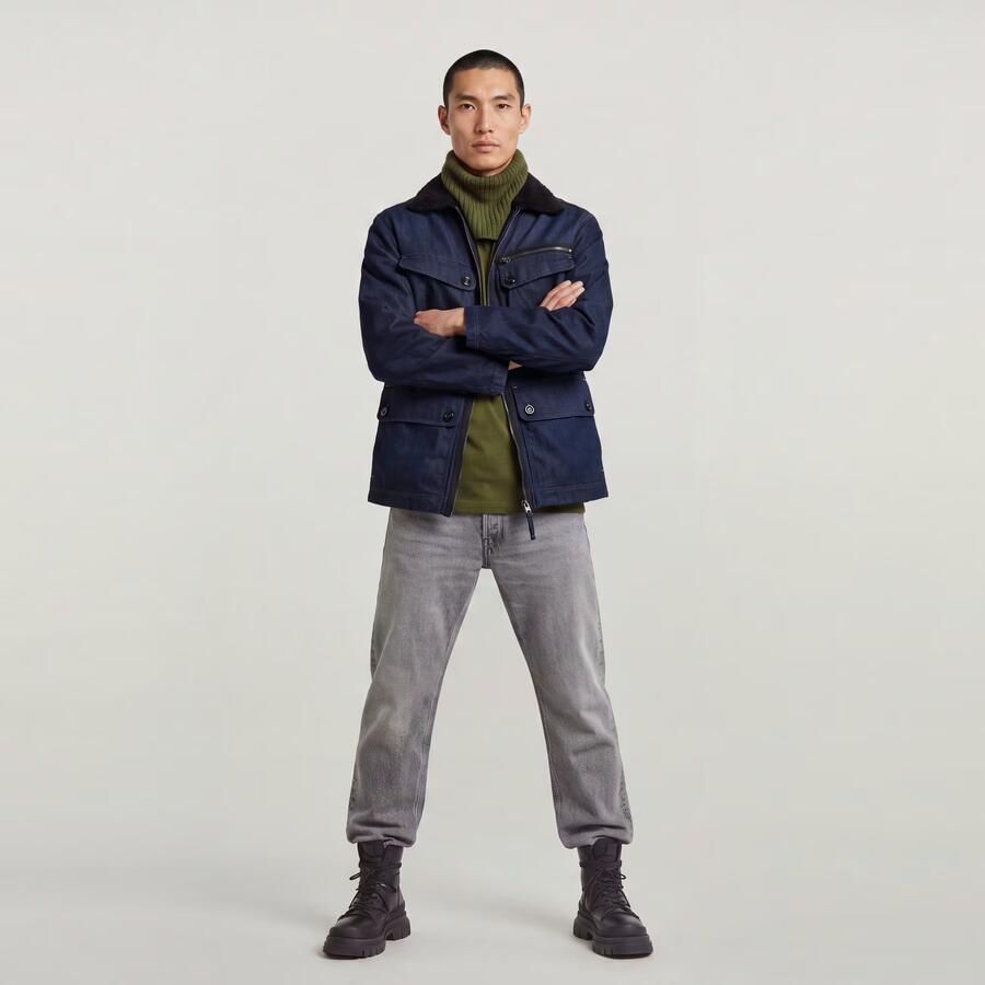 G-Star Raw Sherpa jacket in denimlook model 'Utility' - Foto 3
