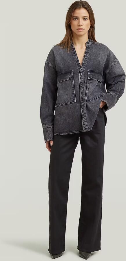 G-Star RAW V-Neck Overshirt Grijs Dames - Foto 7