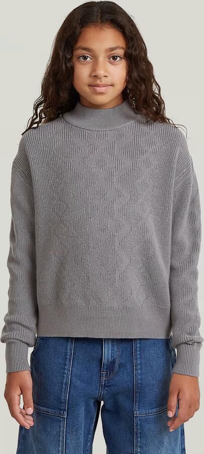 G-Star RAW Vest Modern Cableknit voor meisjes Grijs meisjes