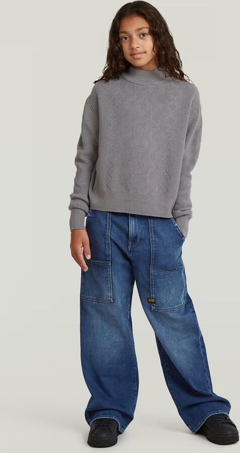G-Star RAW Vest Modern Cableknit voor meisjes Grijs meisjes - Foto 4